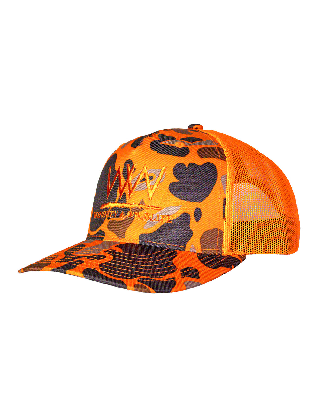 Orange Camo Embroidery