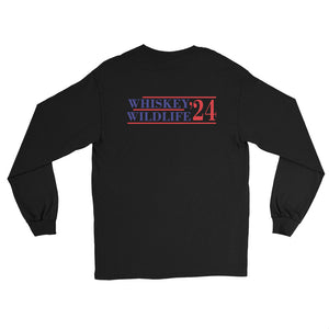 The President long sleeve embroidered on front printed on back